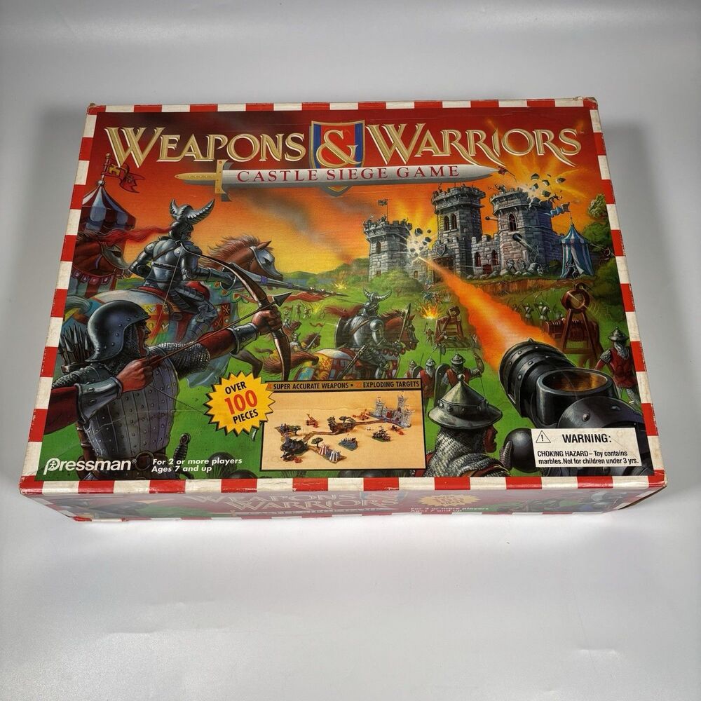 Vintage Weapons & Warriors Castle Siege Game 1996 Pressman #9705 Near Complete - Picture 9 of 15
